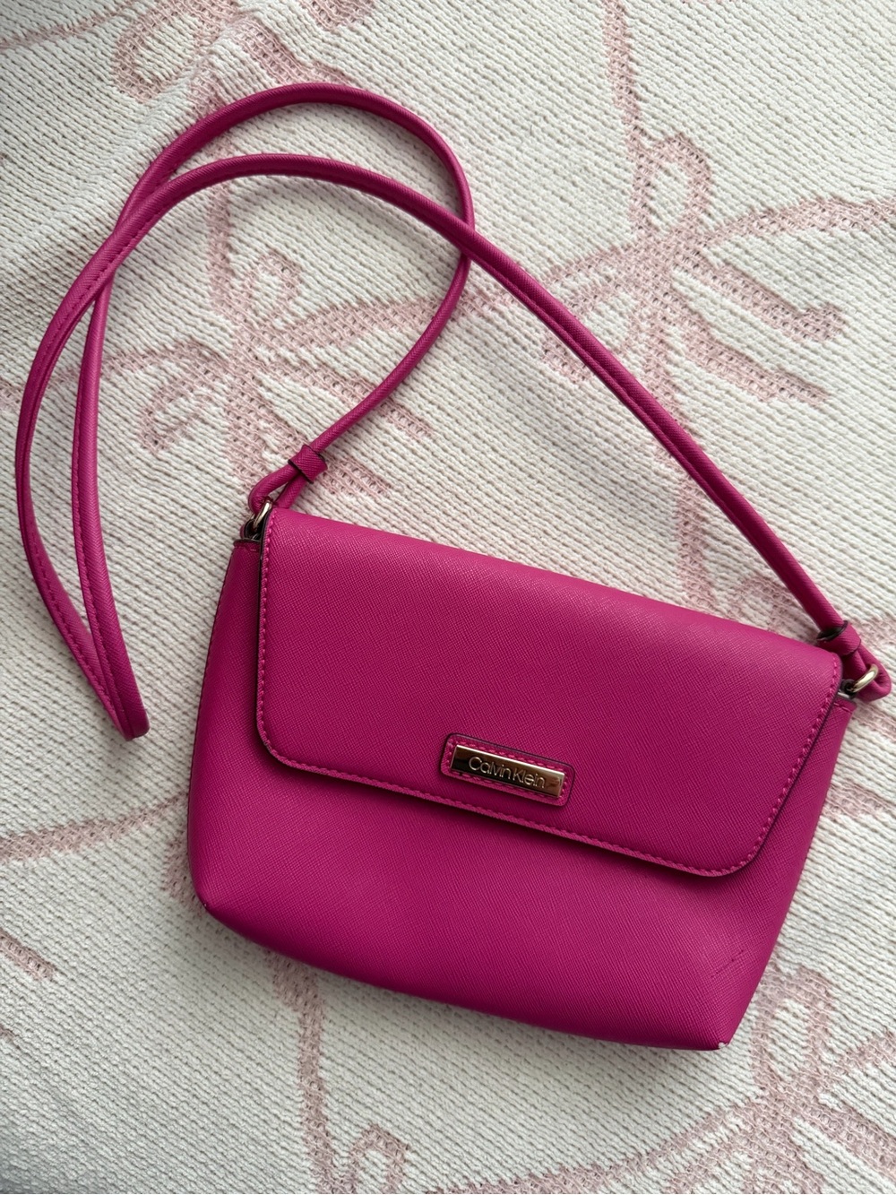 Calvin Klein Fuchsia Crossbody Bag
